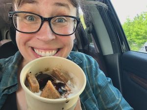 Ice cream sundae!  at Planted - Pop Up in Bloomington