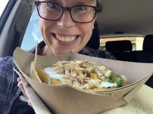 About to enjoy the daylily! 🤓  at Planted - Pop Up in Bloomington