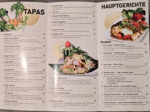 The menu 1 at Vegansia in Berlin