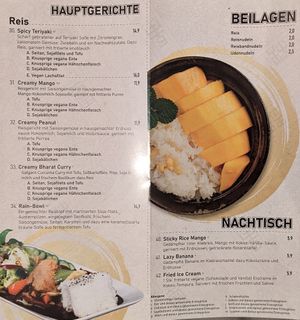 The menu 2 at Vegansia in Berlin