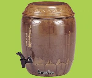 water-purifier by red clay ceramic balls at Sleeping Strawberry Guesthouse in Seoul