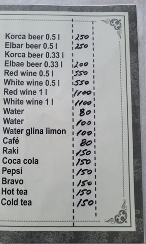  at Vojsava Restaurant in Gjirokaster