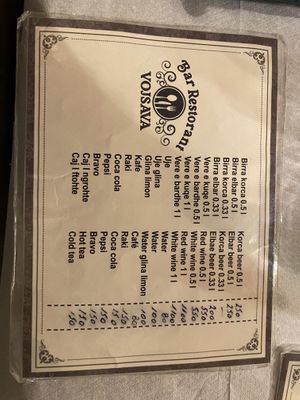   at Vojsava Restaurant in Gjirokaster