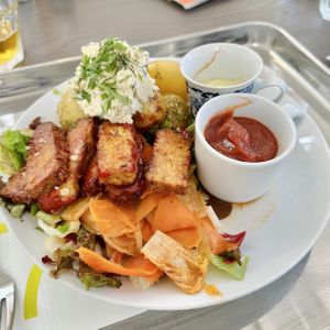 Tempeh main  at Grashka Deli in Ljubljana