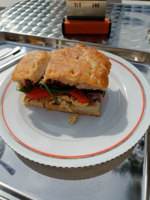 Seasonal sandwich at Grashka Deli in Ljubljana