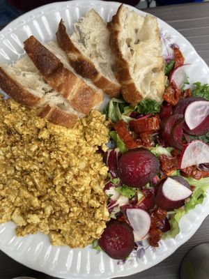 Scrambled tofu  at Grashka Deli in Ljubljana