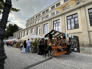 Outside   at Grashka Deli in Ljubljana