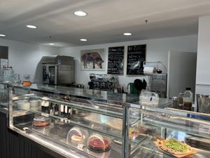 Inside (ground floor)  at Grashka Deli in Ljubljana