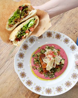 lunch at Grashka Deli in Ljubljana