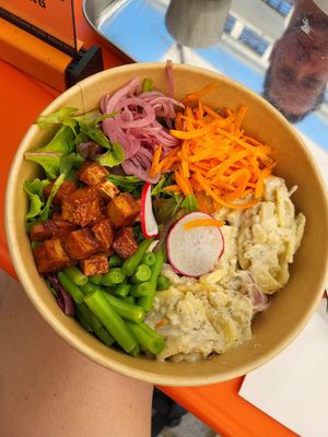 Tofu Bowl at Grashka Deli in Ljubljana