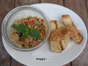 Bulger salad at Wiesenlust in Frankfurt