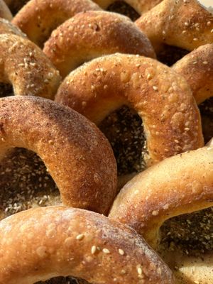 Garlic Za'atar Bialys at Cleo Bagels in Philadelphia