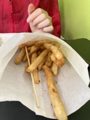 The 1,75$ fries!  at Frite & Bulle - 福霸 in Montreal