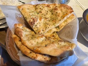 Vegan Garlic Naan at Naan Point in San Bruno