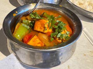 Kadai Tofu at Naan Point in San Bruno