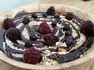 cacao bowl at La Senda Restaurante in Playa Del Carmen