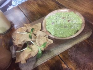 guacamole at La Senda Restaurante in Playa Del Carmen