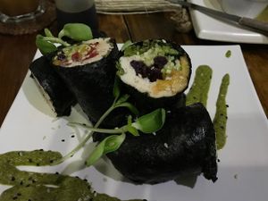 Sushi Rolls at La Senda Restaurante in Playa Del Carmen