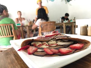 pancakes at La Senda Restaurante in Playa Del Carmen