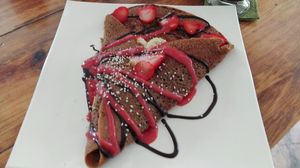 crepe dulce at La Senda Restaurante in Playa Del Carmen