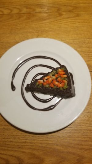 Cacao Cake at La Senda Restaurante in Playa Del Carmen