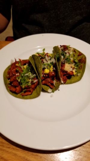 Tacos al Pastor at La Senda Restaurante in Playa Del Carmen