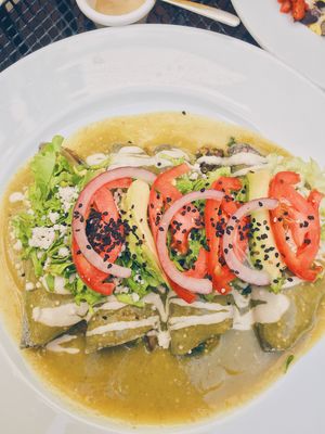 entomadas.  at La Senda Restaurante in Playa Del Carmen