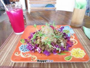 Asian inspired special of the day at La Senda Restaurante in Playa Del Carmen