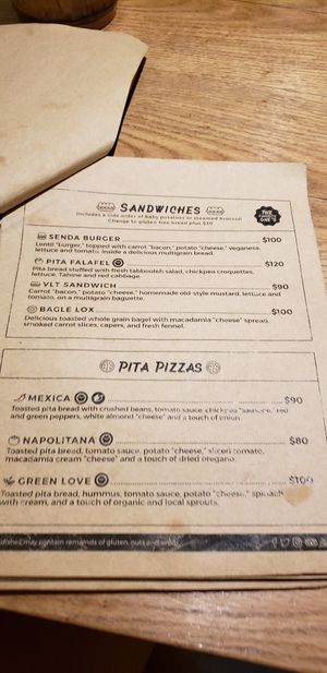 Menu page 5 at La Senda Restaurante in Playa Del Carmen