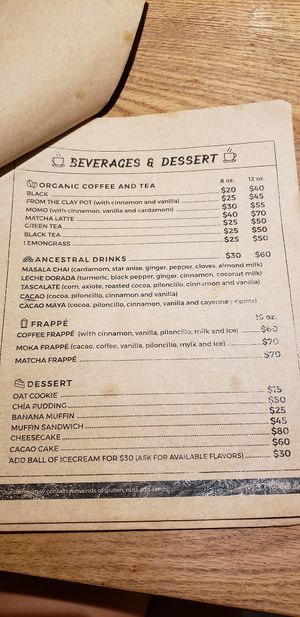 Menu page 8 at La Senda Restaurante in Playa Del Carmen