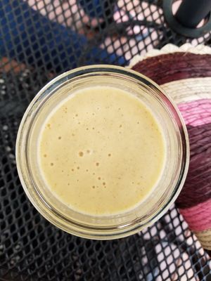 Mango lassie at La Senda Restaurante in Playa Del Carmen