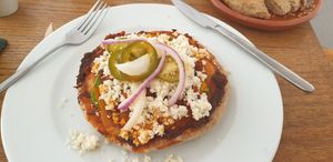 Mexican pita at La Senda Restaurante in Playa Del Carmen