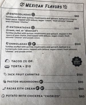 Menu Jan 2020 at La Senda Restaurante in Playa Del Carmen