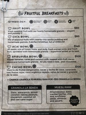 Breakfast  at La Senda Restaurante in Playa Del Carmen