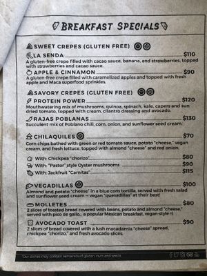 Breakfast at La Senda Restaurante in Playa Del Carmen