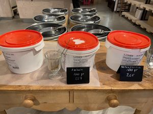 Peanut butter, tahin and mixed nut butter from Horizon at Puur & Loos in Utrecht