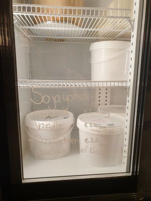 Soy yogurts, tofu  tempeh, miso at Puur & Loos in Utrecht