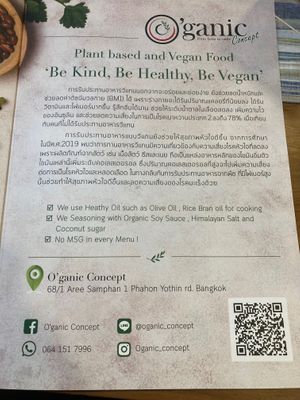 Restaurant concept at O'ganic Concept Ari in Bangkok