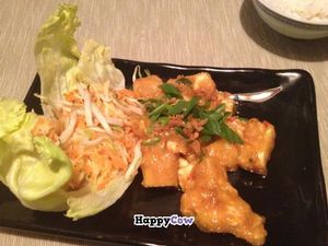 Coconut tofu at Pod Norenami in Krakow