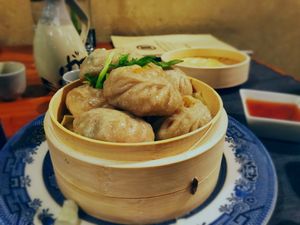 Veggie dumplings  at Pod Norenami in Krakow