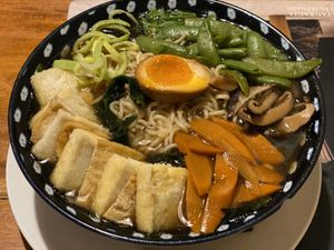 Ramen tofu at Pod Norenami in Krakow