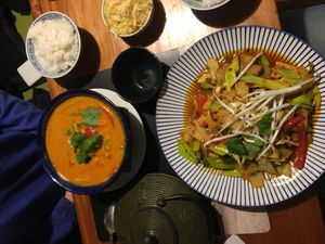 table at Pod Norenami in Krakow