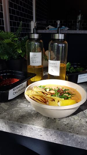 Vegan peanut curry bowl (small portion) at 7 POT Foodtruck in Munich