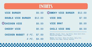  at Vice Burger  in Fort Worth