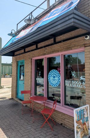 Front of building at Vice Burger  in Fort Worth