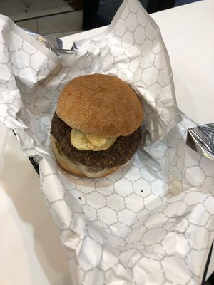 Crunch Burger- best vegan burger ever! at Terri - Financial District in New York City