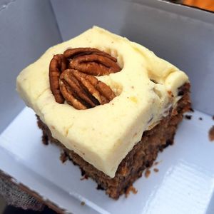 Maple and pecan cake at Kettle Black in Paisley