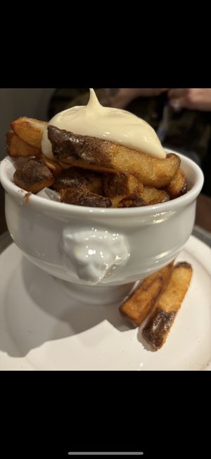 Fries and vegan mayo   at De Frites Staan in Kyoto