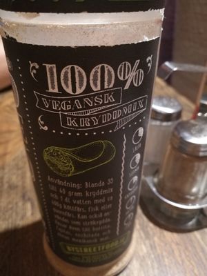 Vegan spices at Tusen and 2 Restaurang and Bar in Malmo