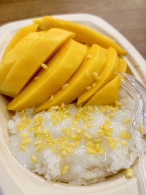 Mango sticky rice (60 THB)  at Sook Sook  in Chiang Mai